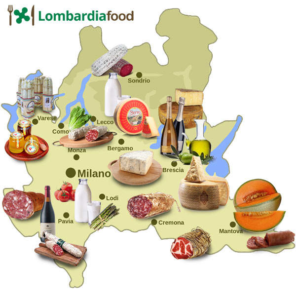 Typical Italian products, the regional excellencies 2 Typical products map